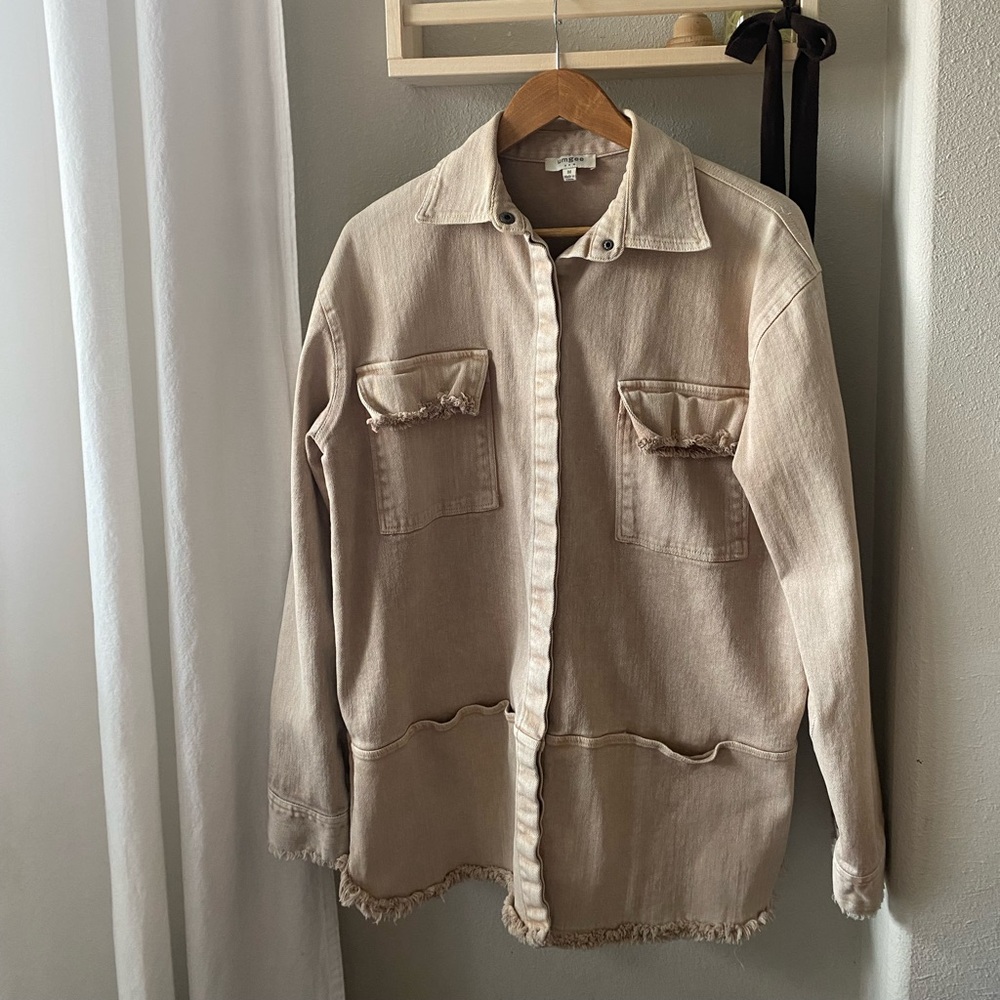 Beige/Pink Chore Jacket